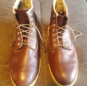 Men's Timberland Boots, Brown Leather, Size 15